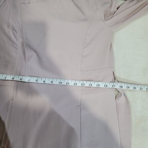 500 Maison Cinqcent Pink Blue Trench Coat - Size Extra Small - Picture 10 of 11